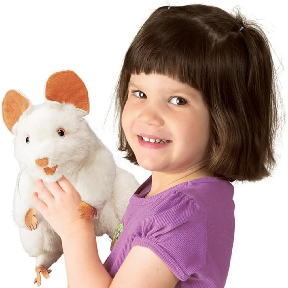 NWT Folkmanis Mouse Hand Puppet - set of 2!